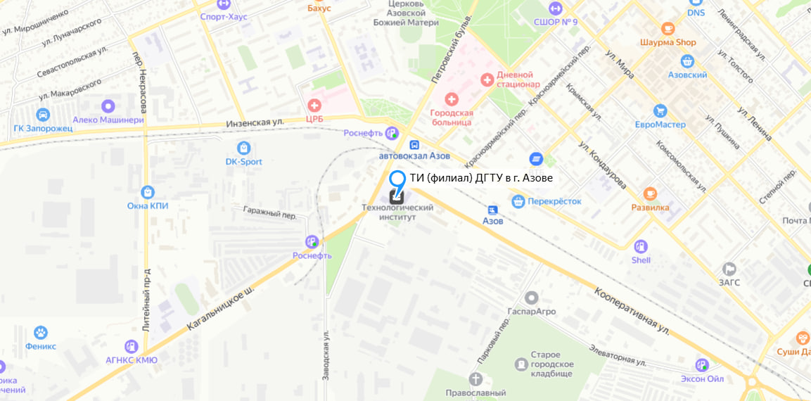 Карта Азова